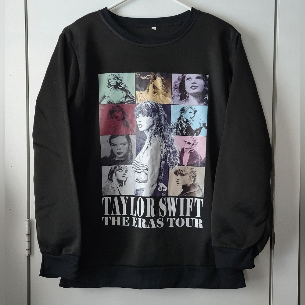 Taylor Swift The Eras Tour black crewneck sweatshirt